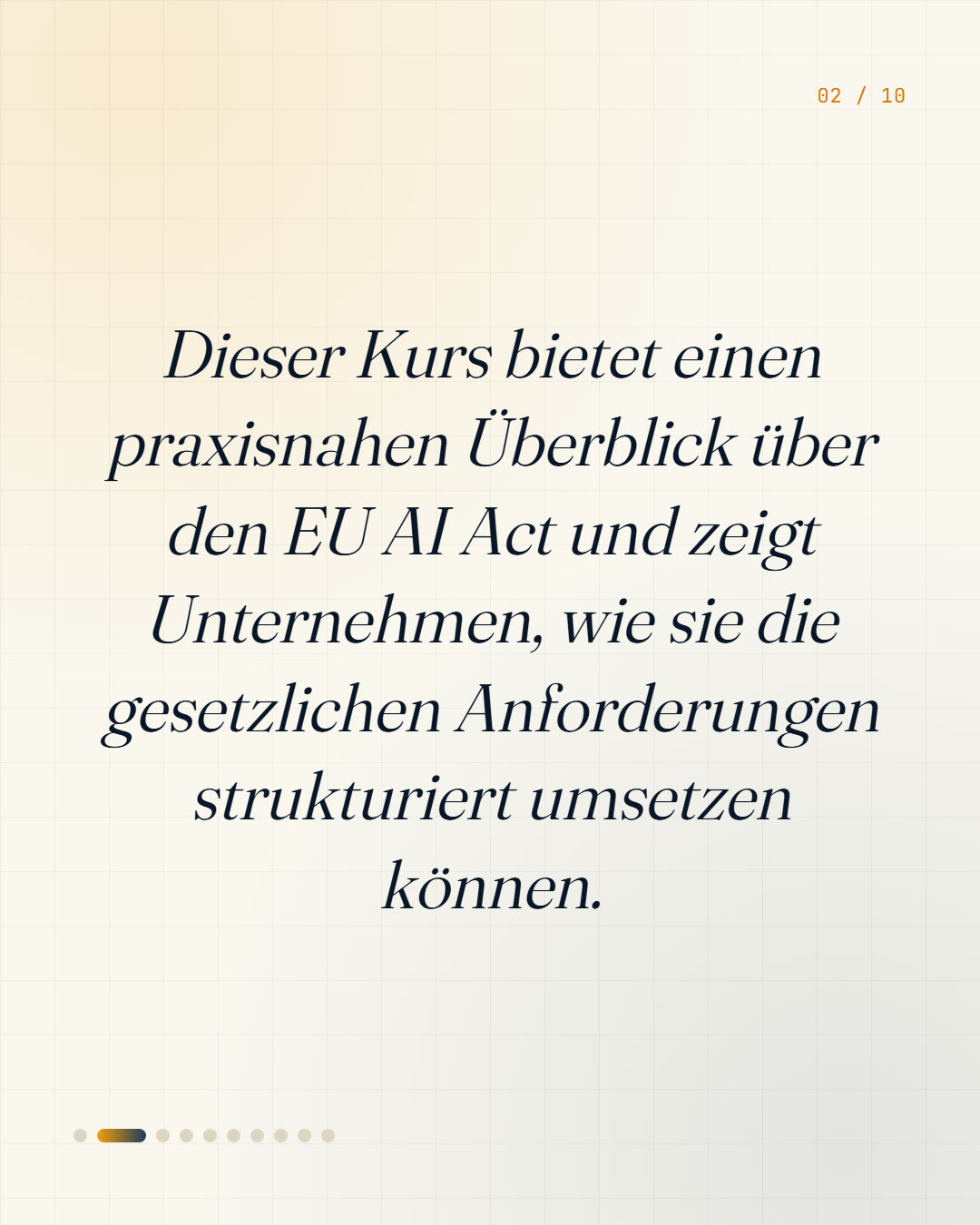 Karussell-Folie 2 der Lektion Der EU AI Act in der Praxis